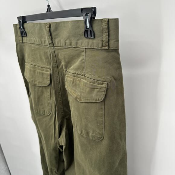 EDWIN NWT Isla Olive Green Pleated Barrel Trouser Pant // 30 - Picture 12 of 13